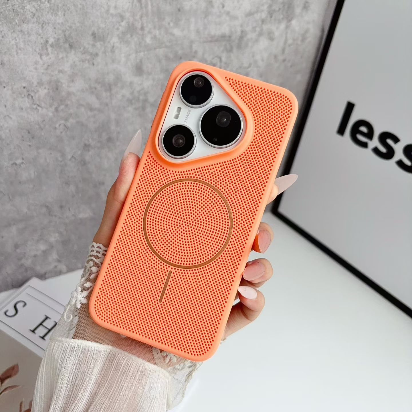 Huawei Pura 70 - Магнитный дышащий чехол с охлаждением для