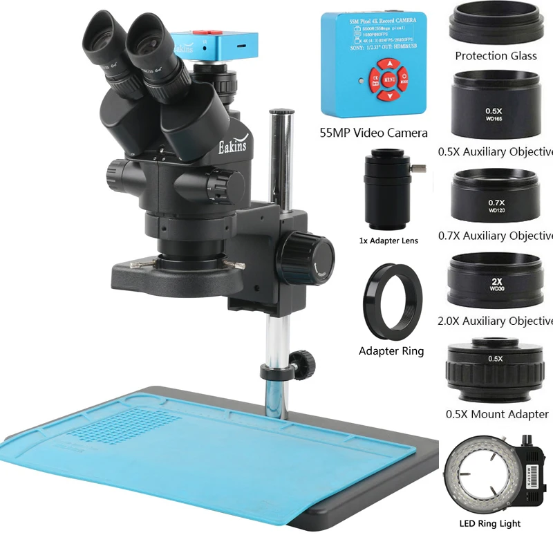 Digital Magnifier Reading - Комплект тринокулярного стереомикроскопа с увеличением 3,5-90X
